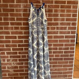 Vince Camuto‎ Dress Maxi Size 6 Blue White Resort Wear